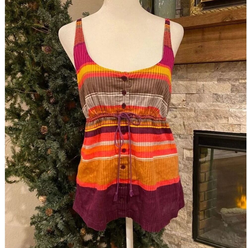 New York & Company Women’s Multicolor Spaghetti Strap Tank Top Size XS